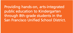 Providing hands on, arts-integrated public education to kindergarten through 8th-grade students in the San Francisco United States School District