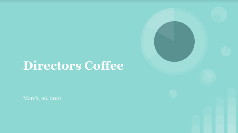 Director’s Coffee 3.26.21